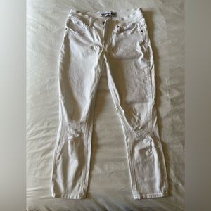 Express | Mid Rise Cropped Jean Legging | 4R | White